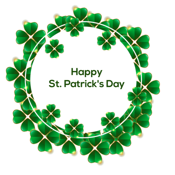 st. patrick's day with gold coins png