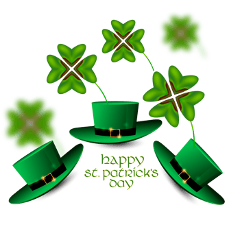 st. patrick's day with gold coins png