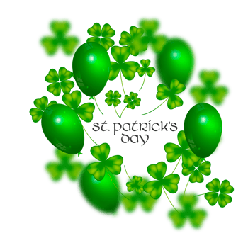 st. patrick's day with gold coins png