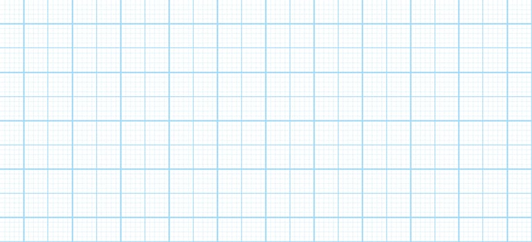 Blue millimeter graph paper grid background. Seamless pattern math paper texture. Desigh for rchitect plan, school project. Vector illustration