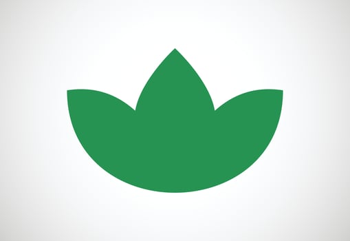 Creative Green nature logo design, Vector design template
