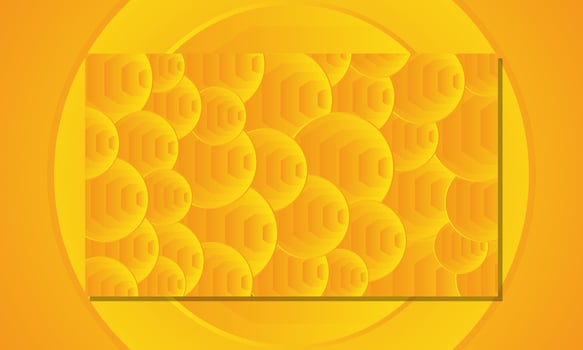 Abstract background with yellow circles. Creative illustration for poster, web, landing, page, cover, ad, greeting, card, promotion. Eps 10 vector. vector