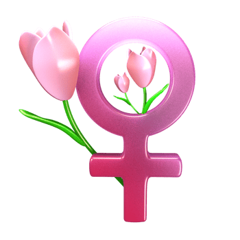 3D illustration international womenday png