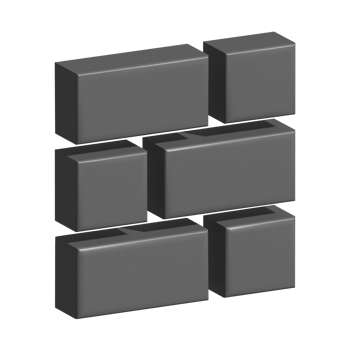 3d icon of brick wall png