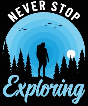 Hiking t shirt design vector eps
