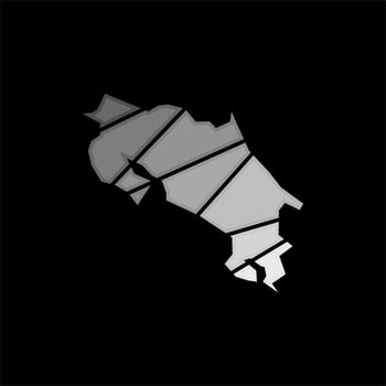 Costa rica map polygon style illustration design vector