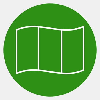 Icon ireland flag. St. Patrick's Day celebration elements. Icons in green style. Good for prints, posters, logo, party decoration, greeting card, etc. vector