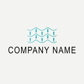Fish logo design. Sea ocean sign logo template. vector