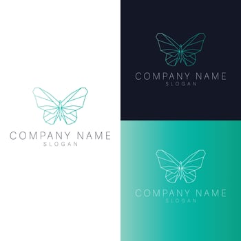 Butterfly logo vector line outline monoline icon illustration, elegant and simple geometric insect. Butterfly logo. Monarch logo design. Universal logo with premium butterfly symbol.