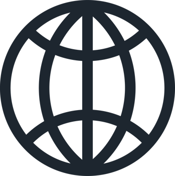 Simple globe icon, Internet web browser icon. png