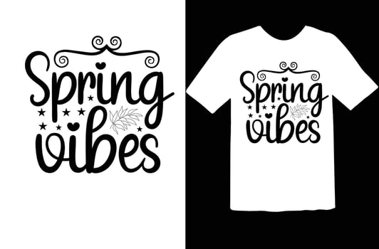 Spring svg t shirt design vector
