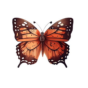 Watercolor butterfly . AI Generated png