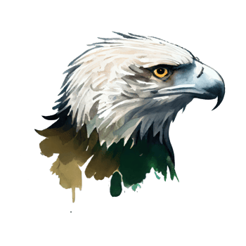 Watercolor Eagle . AI Generated png