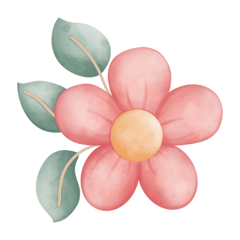 Watercolor Spring flower, Easter Elements, Easter and Spring concept png