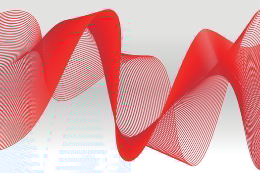 Abstract red light lines on white background. abstract wave background for computer wallpaper and landing page. vector