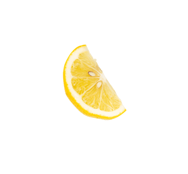 Half of lemon isolated for design element png