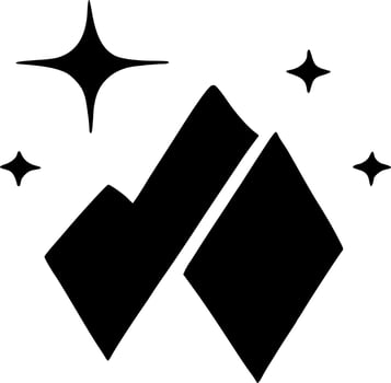 vector illustrtion of icon mountain
