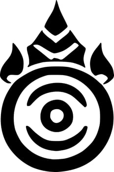 black and white of icon shape vector