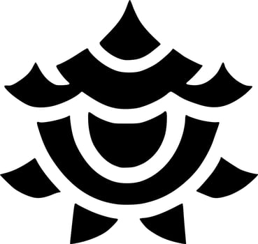black and white of icon shape vector