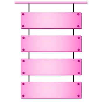 Pink List Holder png