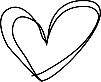 heart outline hand drawn png