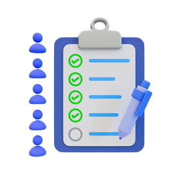 3d minimal customer order. online shopping concept. customer service concept. order clipboard with a checkmark. 3d illustration. png