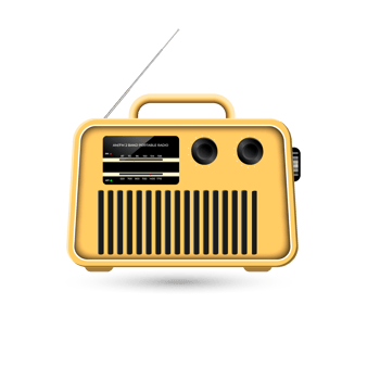 world radio day on february 13 of idea for landing page template and poster png
