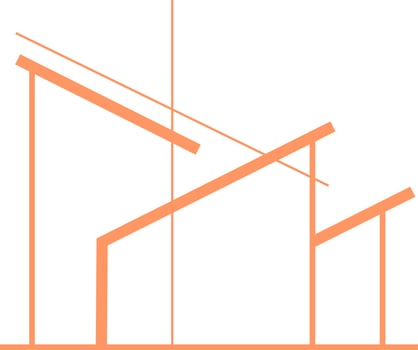 Modern Architecture Logo Outline Vector Illustration