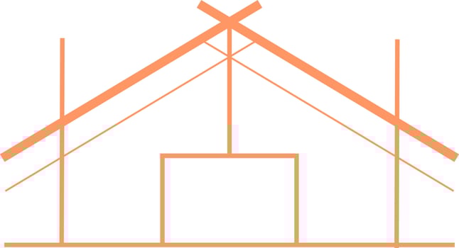 Modern Architecture Logo Outline Vector Illustration