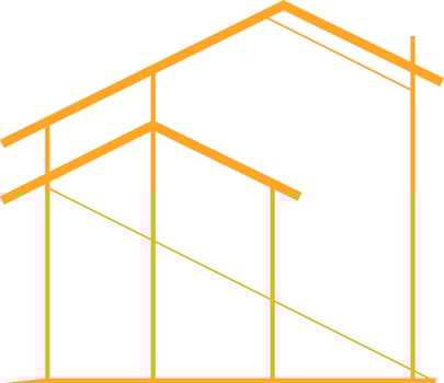 Modern Architecture Logo Outline Vector Illustration