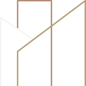 Modern Architecture Logo Outline Vector Illustration