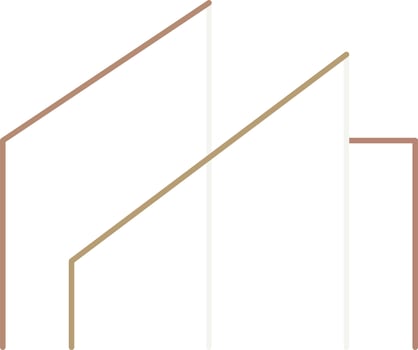 Modern Architecture Logo Outline Vector Illustration