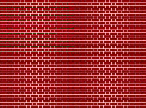 red brick wall flemish bond illustration background vector