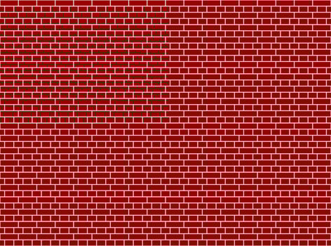 red brick wall english bond illustration background vector