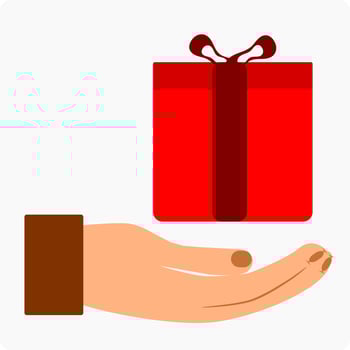 GIVE GIFTS. GIVING MONEY. BORROWING MONEY. BRIBE. CORRUPTION vector