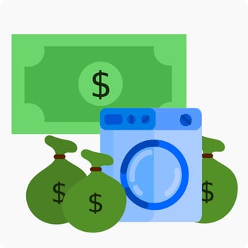 MONEY LAUNDERING. PROPERTY LAUNDERING. CLEAN MONEY vector