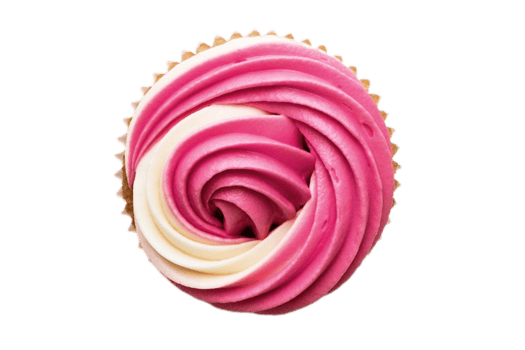 Pink dessert isolated on a transparent background png