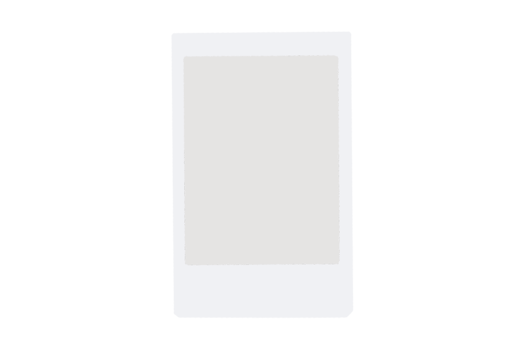 White film frame isolated on a transparent background png