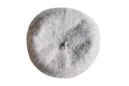 Gray french hat isolated on a transparent background png