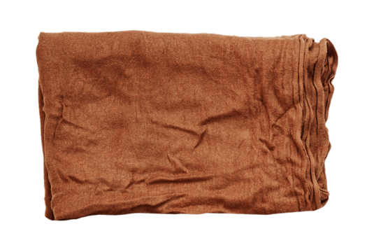 Brown scarf isolated on a transparent background png
