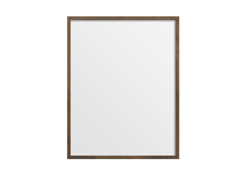 Brown portrait picture mockup isolated on a transparent background png