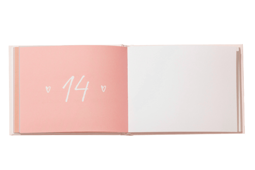 Pink notebook isolated on a transparent background png