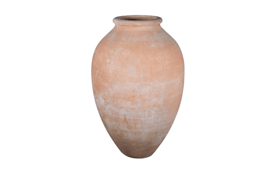 Biege vase isolated on a transparent background png
