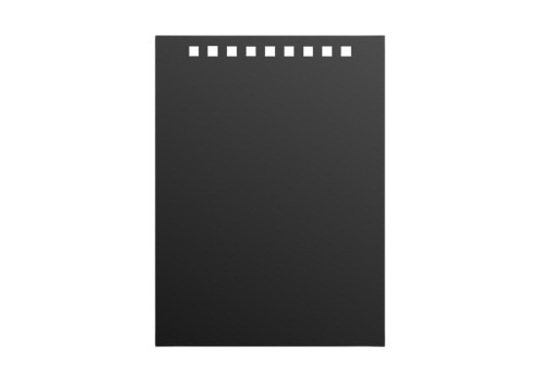 Black paper isolated on a transparent background png