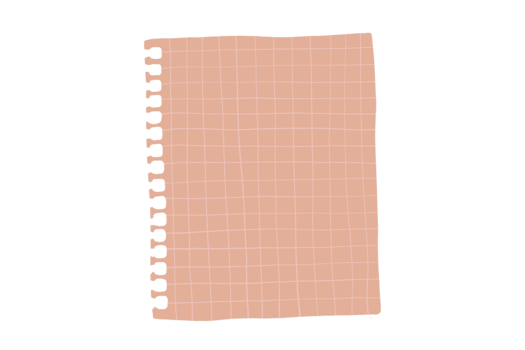 Paper note isolated on a transparent background png