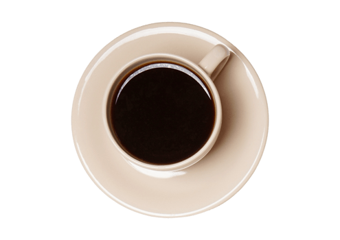Beige cup of coffee isolated on a transparent background png