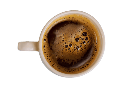 Cup of coffee isolated on a transparent background png