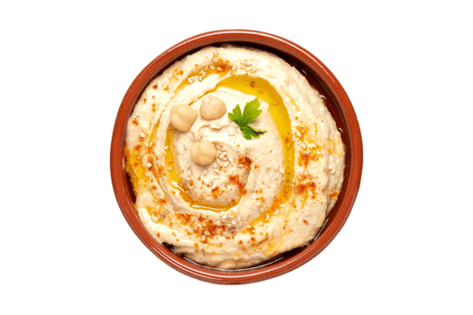 Hummus isolated on a transparent background png