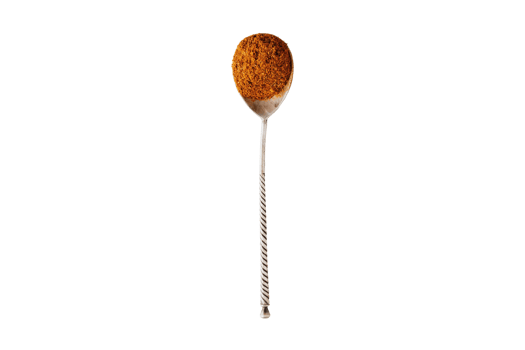 Spoon with cinnamon isolated on a transparent background png