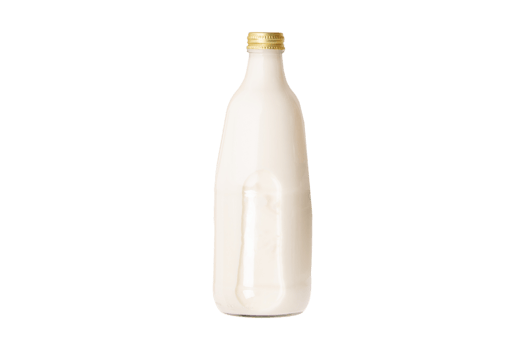 Bottle with milk isolated on a transparent background png